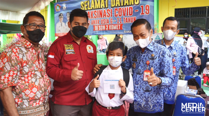 WhatsApp Image 2022-01-17 at 22.25.11 Pemko Banjarbaru Optimis Vaksinasi Anak Capai 90 Persen