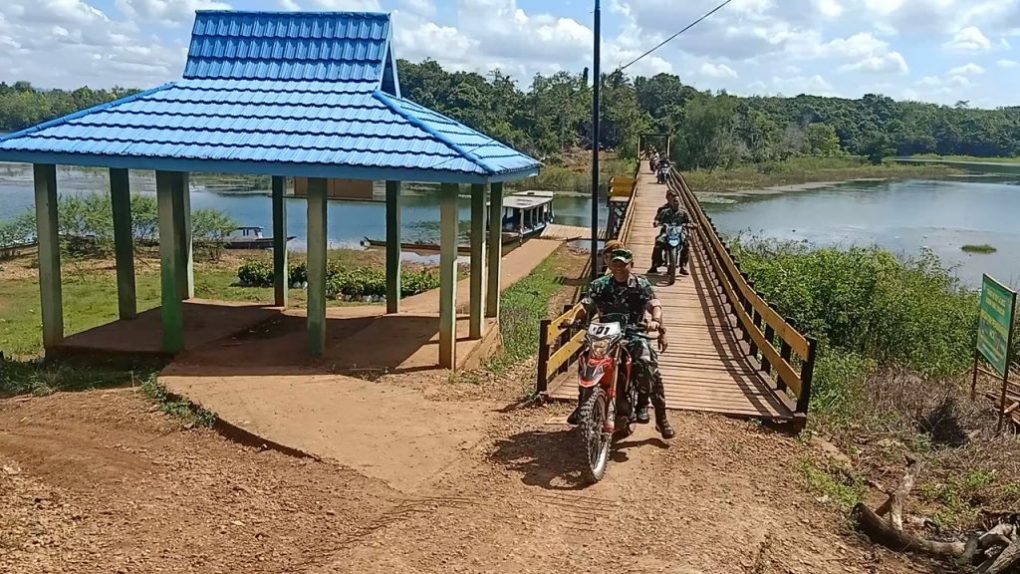 jembatan baru hasil kerja TMMD di Aranio