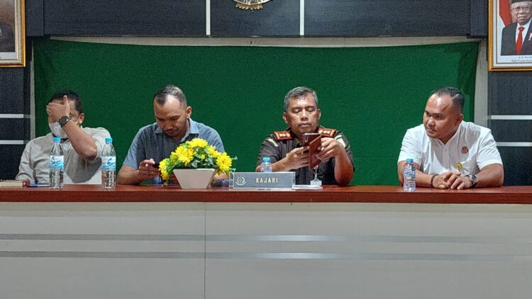 kajari banjar dan jajarannya saat menerima audensi LSM KPK-APP Kalsel LSM KPK-APP Siap Kawal Proses Hukum Perjadin