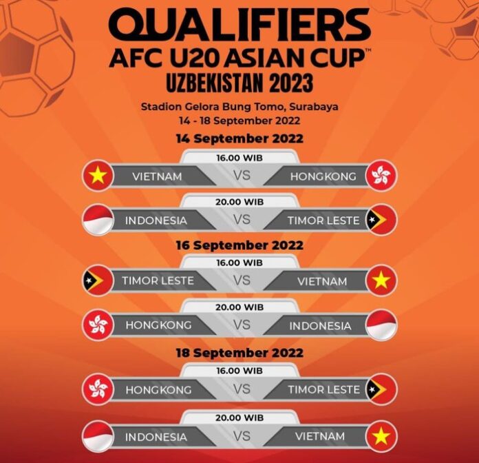 4 Hari Lagi Kualifikasi Grup F Piala Asia U20 Digelar, Berikut Jadwalnya