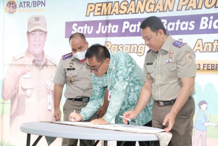 GEMAPATAS, 13.000 Patok Batas Tanah Dipasang Serentak