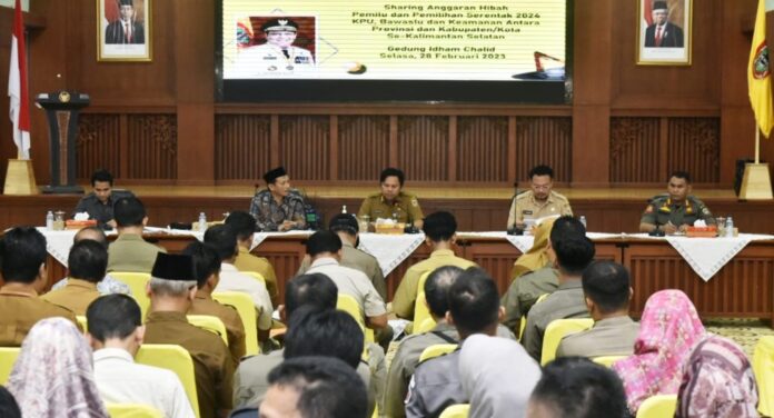 Pemprov Kalsel Gelar Rakor Sharing Anggaran Pemilu/Pilkada