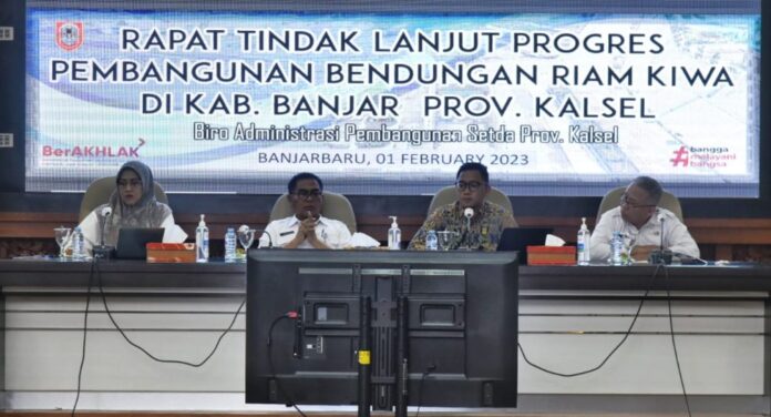 Dinas PUPR Kalsel Gelar Rakoor Patok Batas Waduk Riam Kiwa