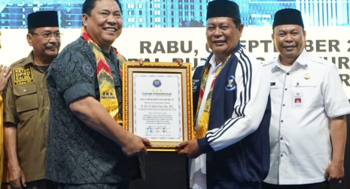 penerimaan penghargan dari bnn ri