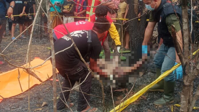 Diduga Gantung Diri, RS Ditemukan di Lahan Yang Terbakar