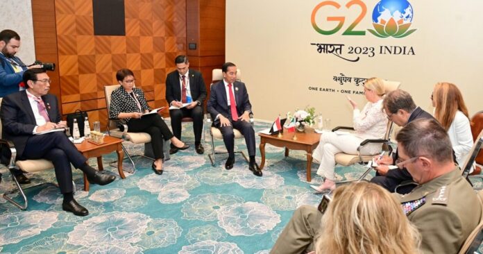 Presiden Jokowi dan PM Italia Meloni Bahas Kerja Sama dan Investasi Indonesia-Italia Indonesia - italia bertemua