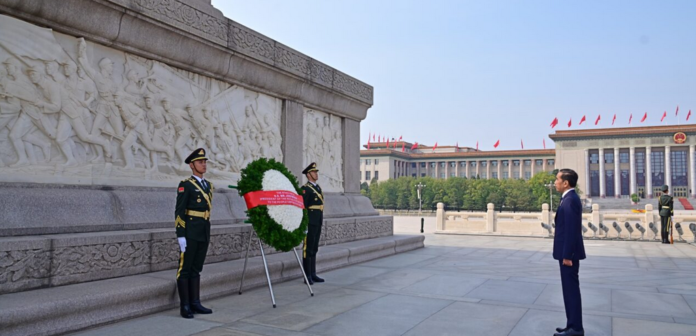 Presiden Jokowi Kunjungi Monumen Pahlawan Rakyat di Beijing Monumen Pahlawan Rakyat