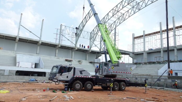gor kantor gubernur kalsel sudah 66 persen