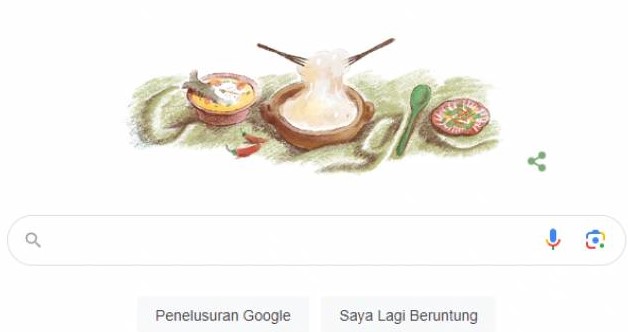 papeda, google doodle Google Doodle Hari Ini Tampilkan Papeda