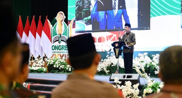 Presiden Jokowi Apresiasi Optimisme HMI dan KOHATI untuk Masa Depan Indonesia konggres HMI