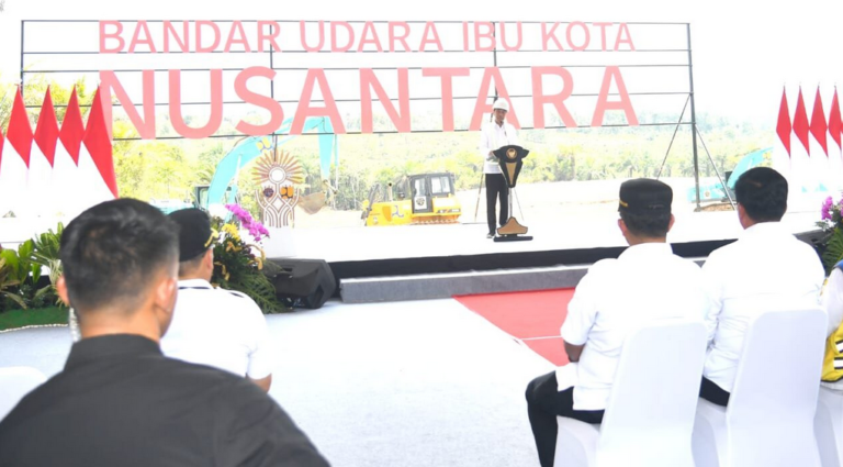 Jokowi Groundbreaking Bandara IKN