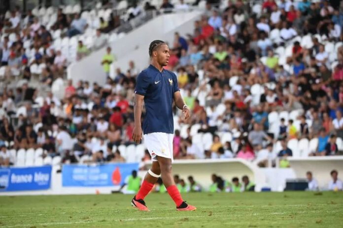 mathis aambourde punggawa prancis Timnas Prancis vs Burkina Faso
