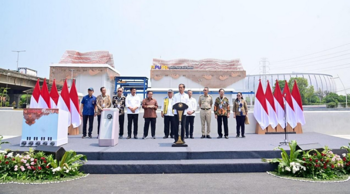 Presiden Jokowi Resmikan Stasiun Pompa Ancol Sentiong untuk Reduksi Banjir di Jakarta Stasiun Pompa Ancol Sentiong