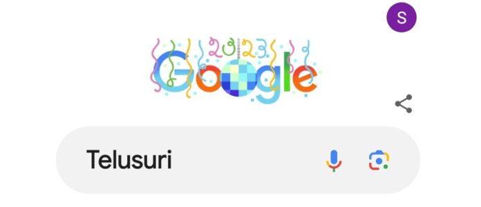 Google Doodle Rayakan Tahun Baru 2024