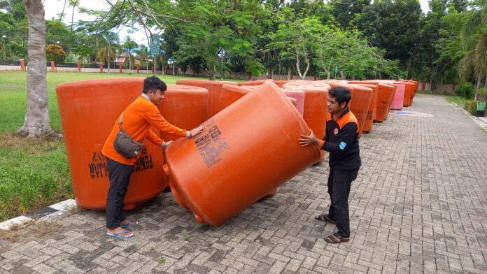 IMG-20240110-WA0004 Haul Sekumpul, BPBD Distribusikan Bantuan 142 Unit Tandon