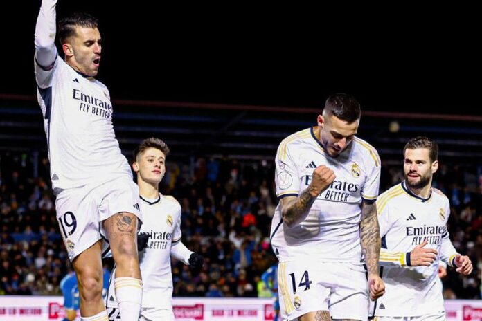 real madrid menang 3-1 lawan arandina real madrid vs arandina