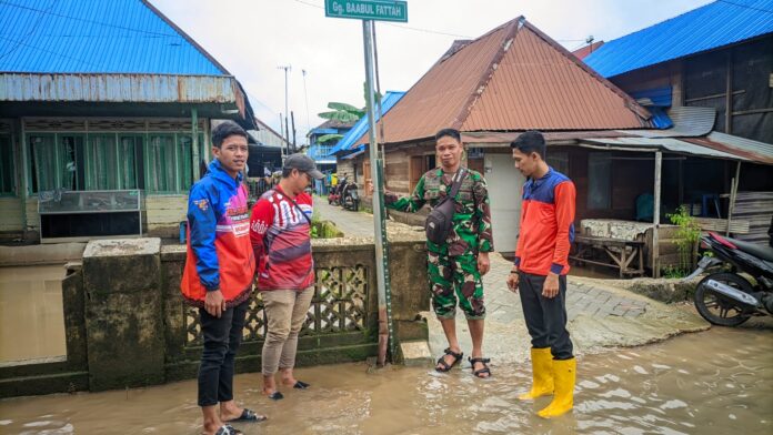 Sempat Meluap Sungai Martapura Kini Sudah Alami Penurunan 