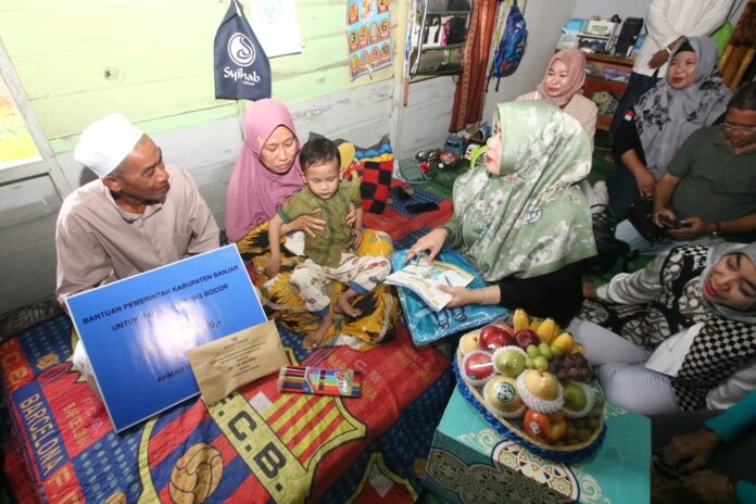 Mengidap Jantung Bocor, Ahmad Hafi Terima Bantuan Dari Pemkab
