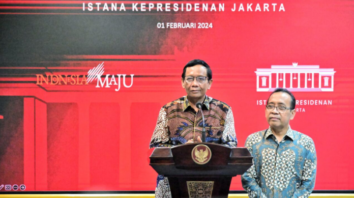 Presiden Jokowi Terima Surat Pengunduran Diri Mahfud Md surat pengunduran diri mahfud md