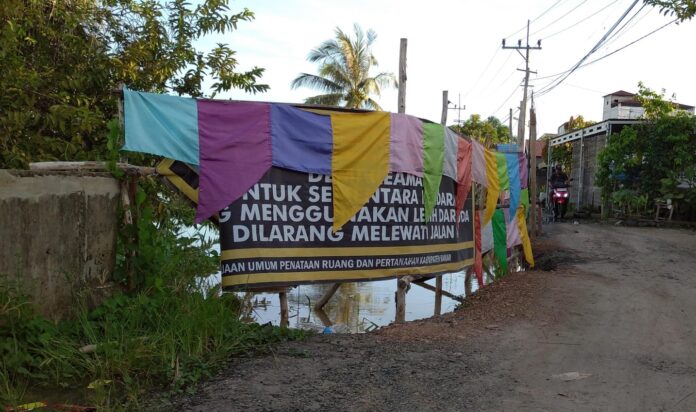 Amblas pada September 2023 Lalu, PUPRP Segera Tangani Ruas Jalan di Desa Teluk Selong