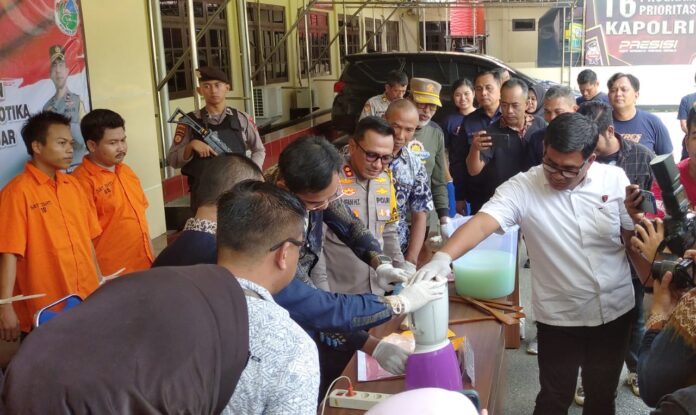 1,3 Kilogram Sabu Hasil Ungkap Kasus Dimusnahkan Polres Banjar