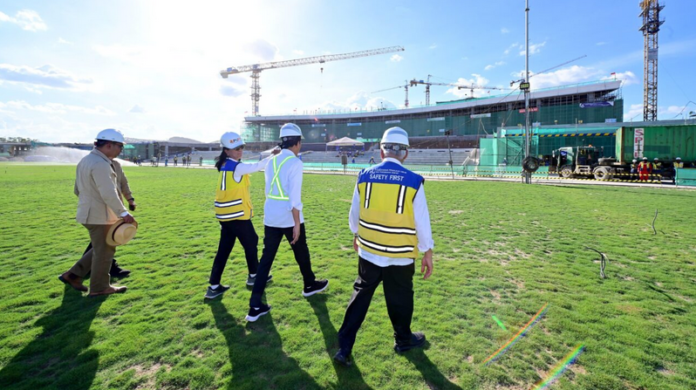 Persiapan upacara HUT ke-79 RI di IKN