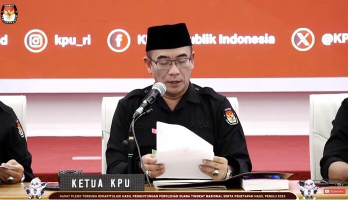 KPU putusakan Prabowo Subianto-Gibran Rakabuming Raka menangi pilpres