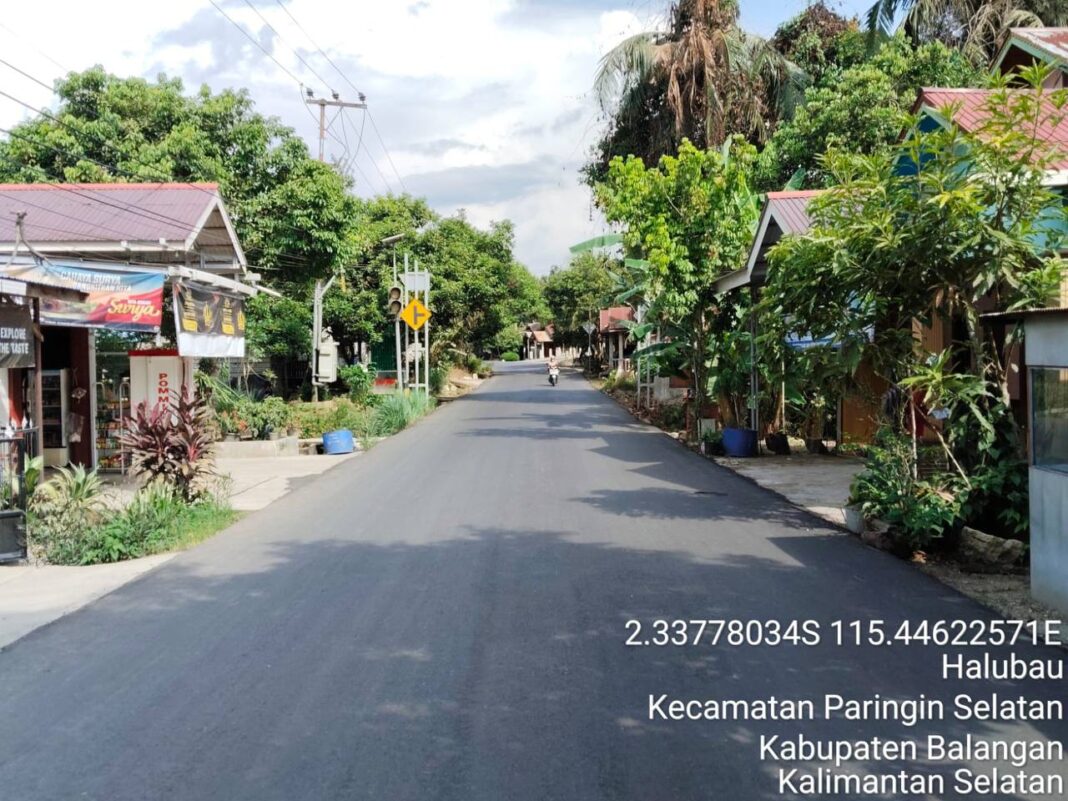Ruas Jalan Lampihong-Paringin Telah Selesai Diperbaiki PUPR Kalsel
