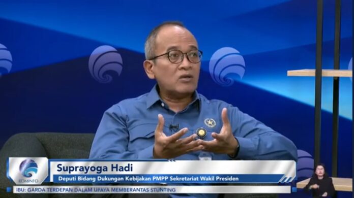 Deputi Bidang Dukungan Kebijakan Pembangunan Manusia dan Pemerataan Pembangunan Setwapres Suprayoga Hadi penurunan stunting