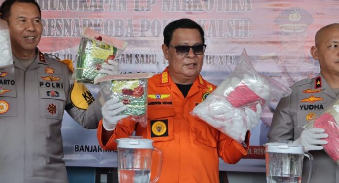 kejahatan narkoba Polda kalsel musnahkan barbuk kejahatan narkoba