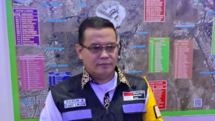 petugas saat puncak haji Ribuan petugas disigakan saat puncak haji