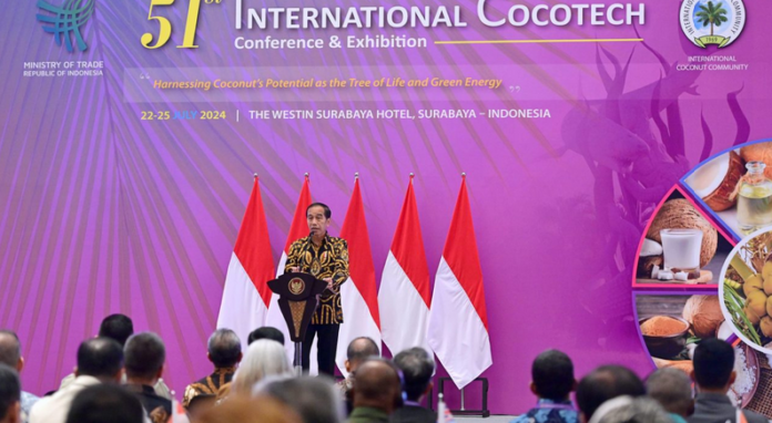 Buka Cocotech Ke-51 di Surabaya Presiden Jokowi Soroti Potensi Besar Ekonomi Hijau Indonesia ekonomi hijau