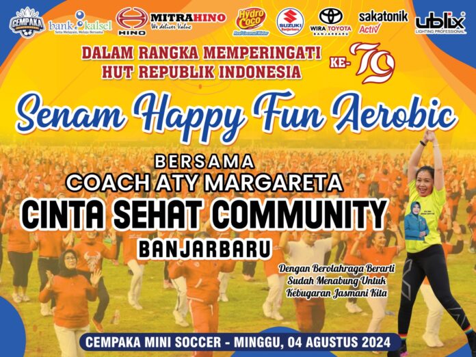 Coach Aty Margareta Happy Fun Aerobik bersama Coach Aty Margareta