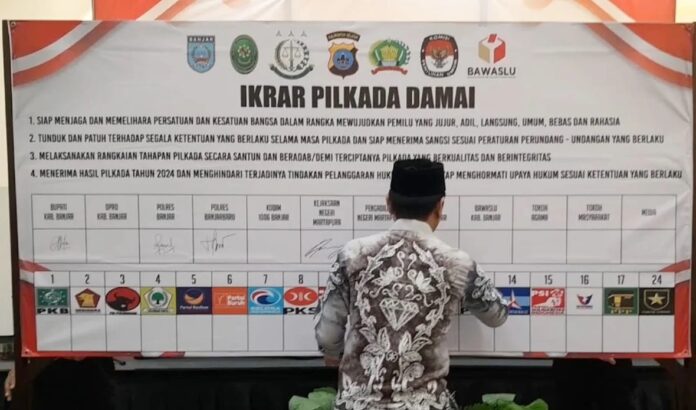 ikrar pilkada damai penandatangan Ikrar Pilkada Damai