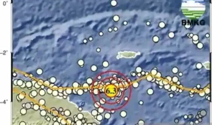 Gempa M6,3 Guncang Papua