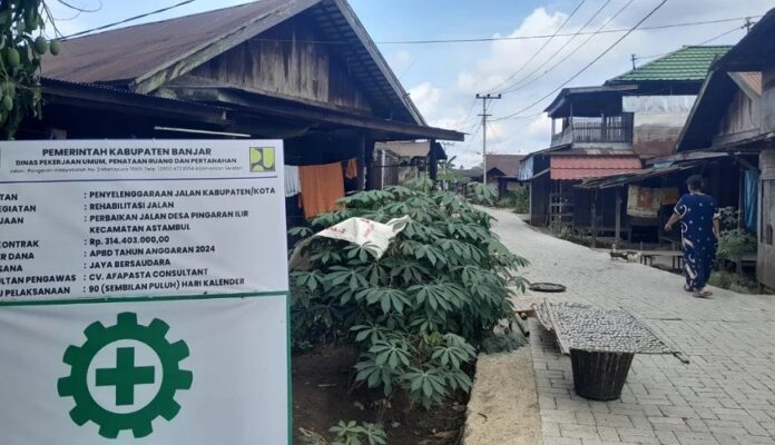 Meski Terlambat, Perbaikan Jalan di Desa Pingaran Ilir Selesai