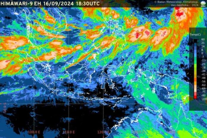 BMKG : Prakiraan Cuaca Sejumlah Kota di Indonesia 17 September