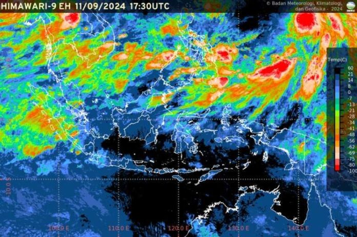 BMKG : Prakiraan Cuaca Sejumlah Kota di Indonesia 12 September