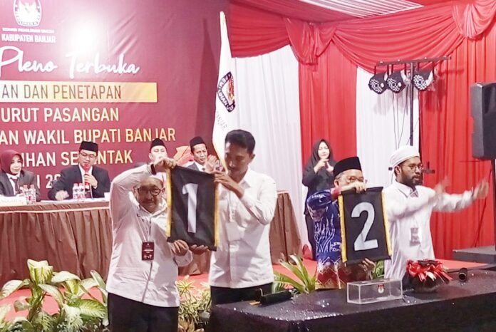 petahana nomor urut 1 nomor urut 1