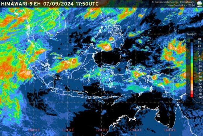 z9inuwjakx28skl BMKG : Prakiraan Cuaca Sejumlah Kota di Indonesia 8 September