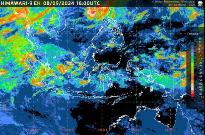 BMKG : Prakiraan Cuaca Sejumlah Kota di Indonesia 9 September