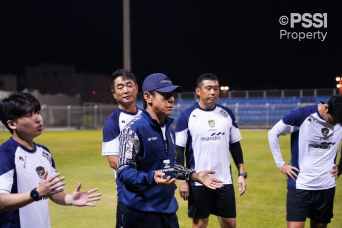 latihan perdana Timnas latihan perdana