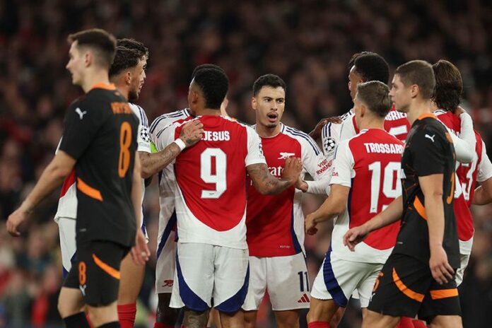 Hasil Liga Champions 2024/2025: Arsenal Mening Tipis Atas Shakhtar 1-0