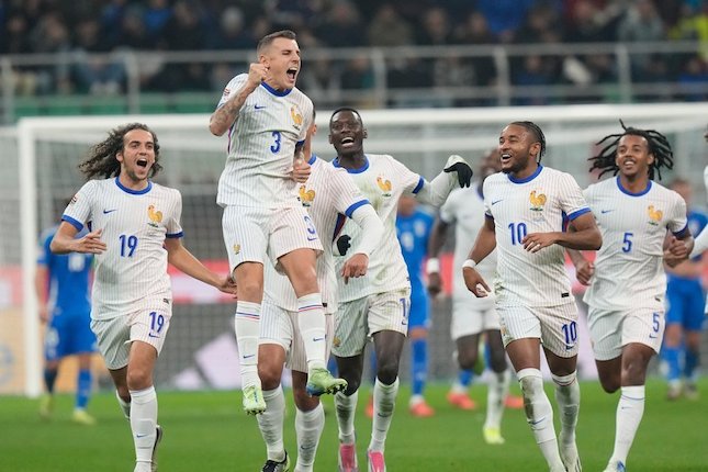 Italia vs Prancis Italia vs Prancis, skor 1-3