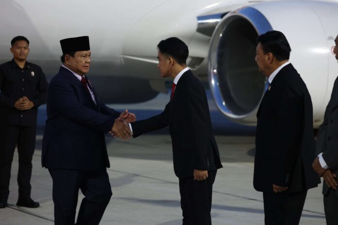 kedatangan prabowo disambut gibran kedatangan presiden ri prabowo subiyanto