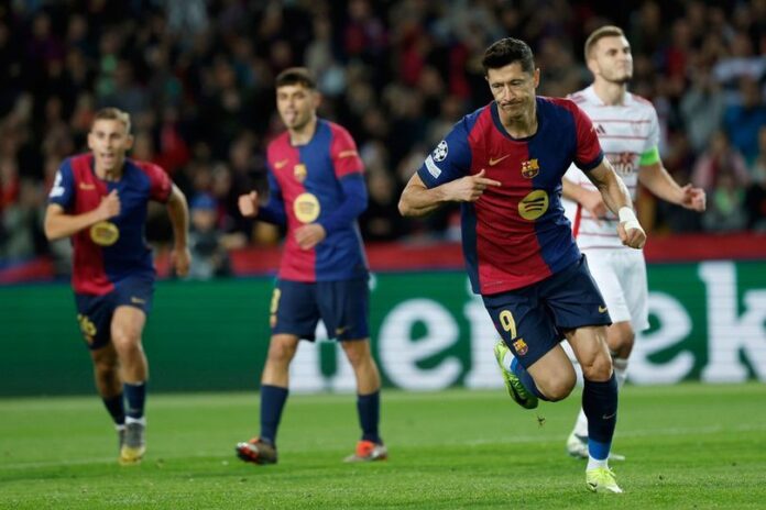 Barcelona Sukses Kalahkan Brest 3-0, Robert Lewandowski Cetak 2 Gol