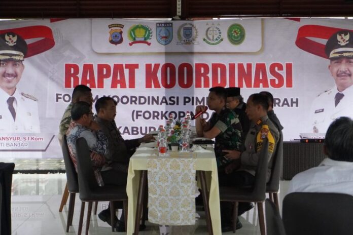 Jaga Kondusifitas Nataru dan Momen 5 Rajab, Forkopimda Banjar Gelar Rakoor