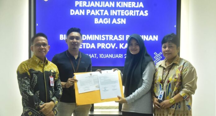 ASN dan Tenaga Kontrak Adpim Tandatangani PK dan Pakta Integritas 