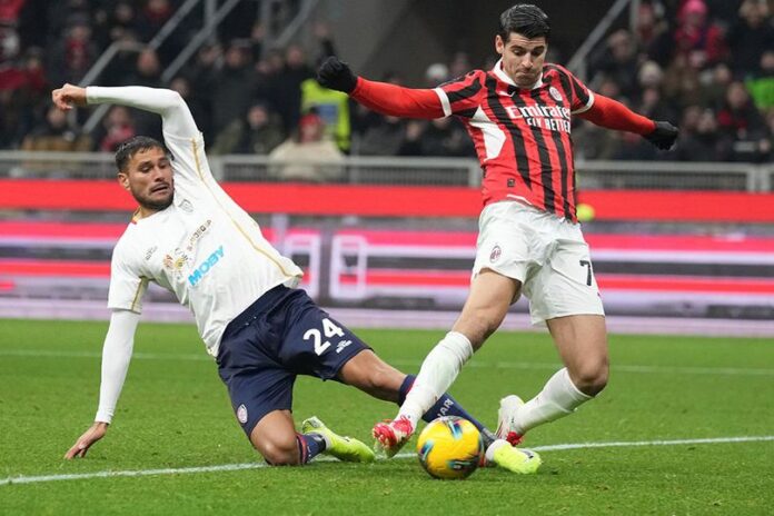 AC Milan Ditahan Imbang Tim Tamu Cagliari 1-1