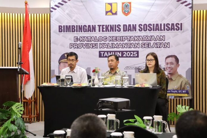 PUPR Kalsel Gelar Bimtek dan Sosialisasi E-katalog Keciptakaryaan